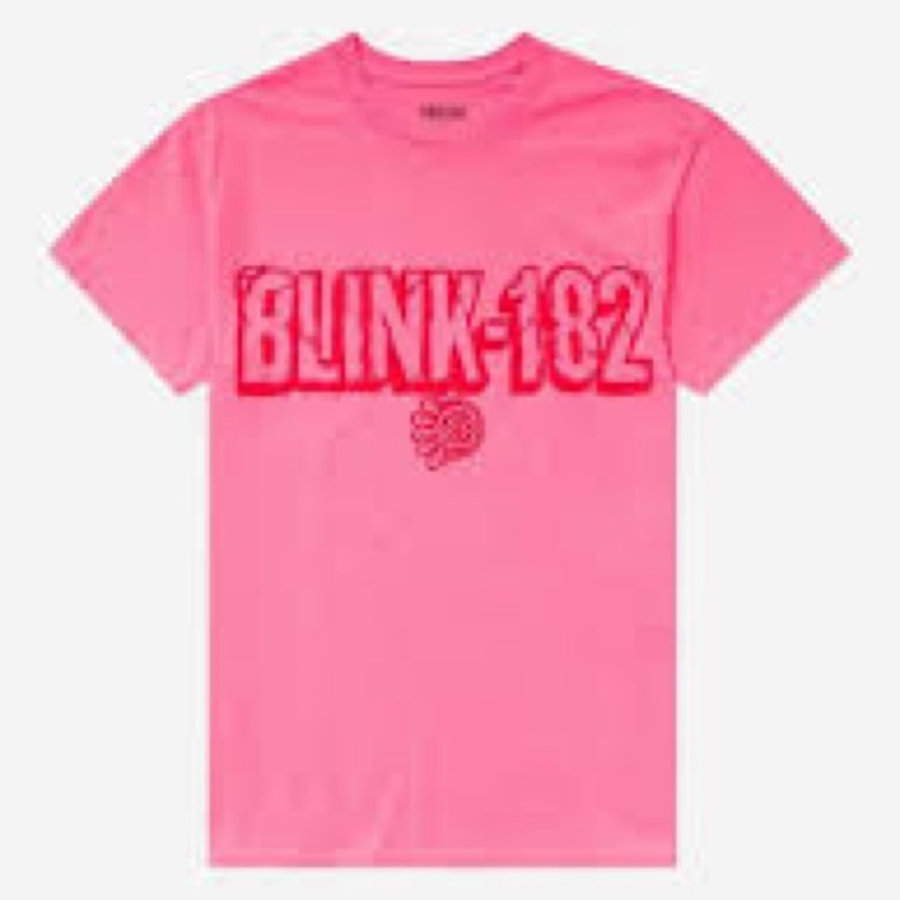 Blink-182 Pink Graphic T-Shirt Size Large NWT